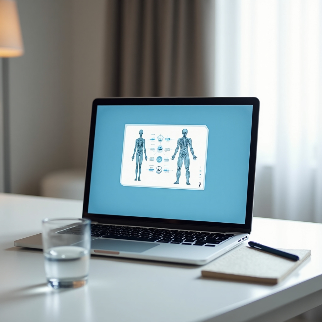 Computer screen showing a live webinar session on hydration and recovery for active adults